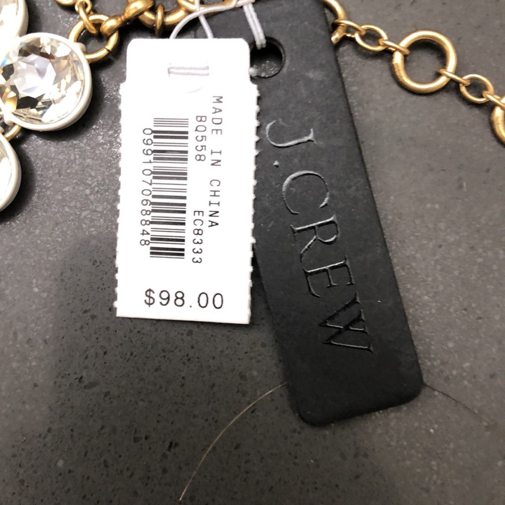 J. Crew Crystal Double Drop Necklace - Picture 5 of 10